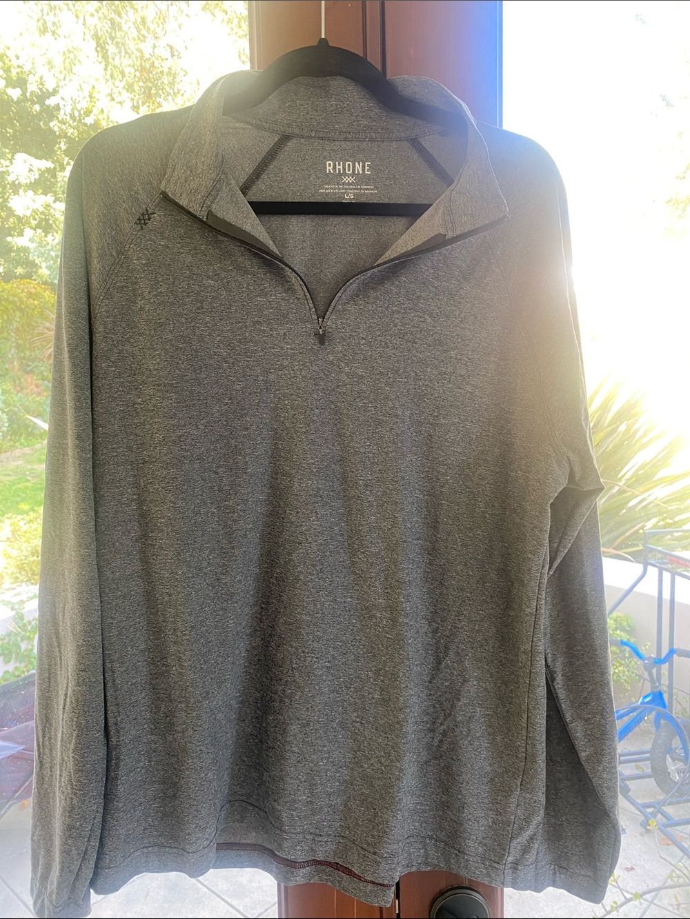 RHONE Men’s Half-Zip Pullover - Charcoal